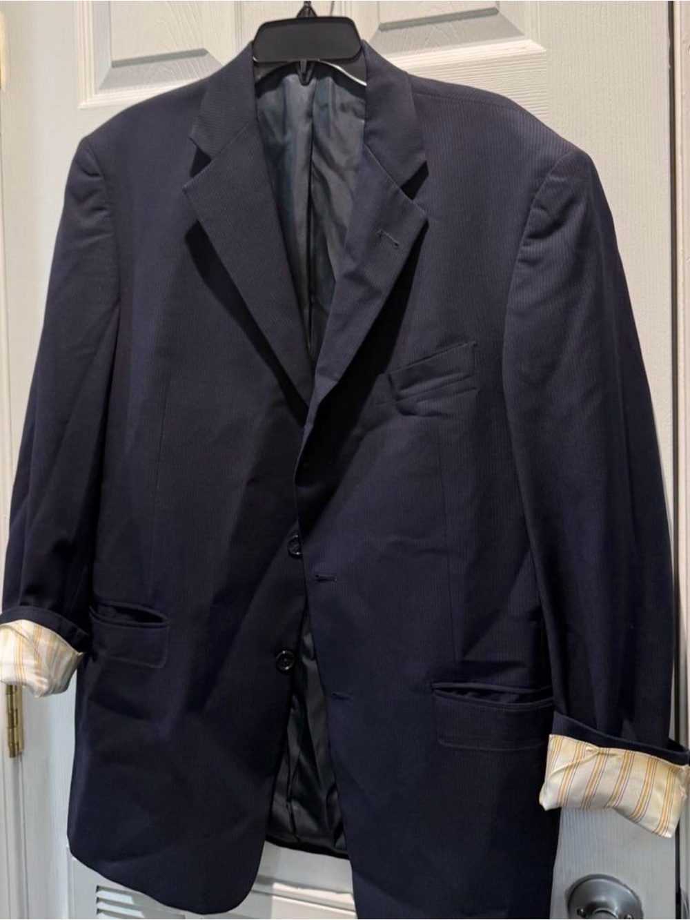 Daniel Cremieux Navy Blue Two-Button Sport Coat